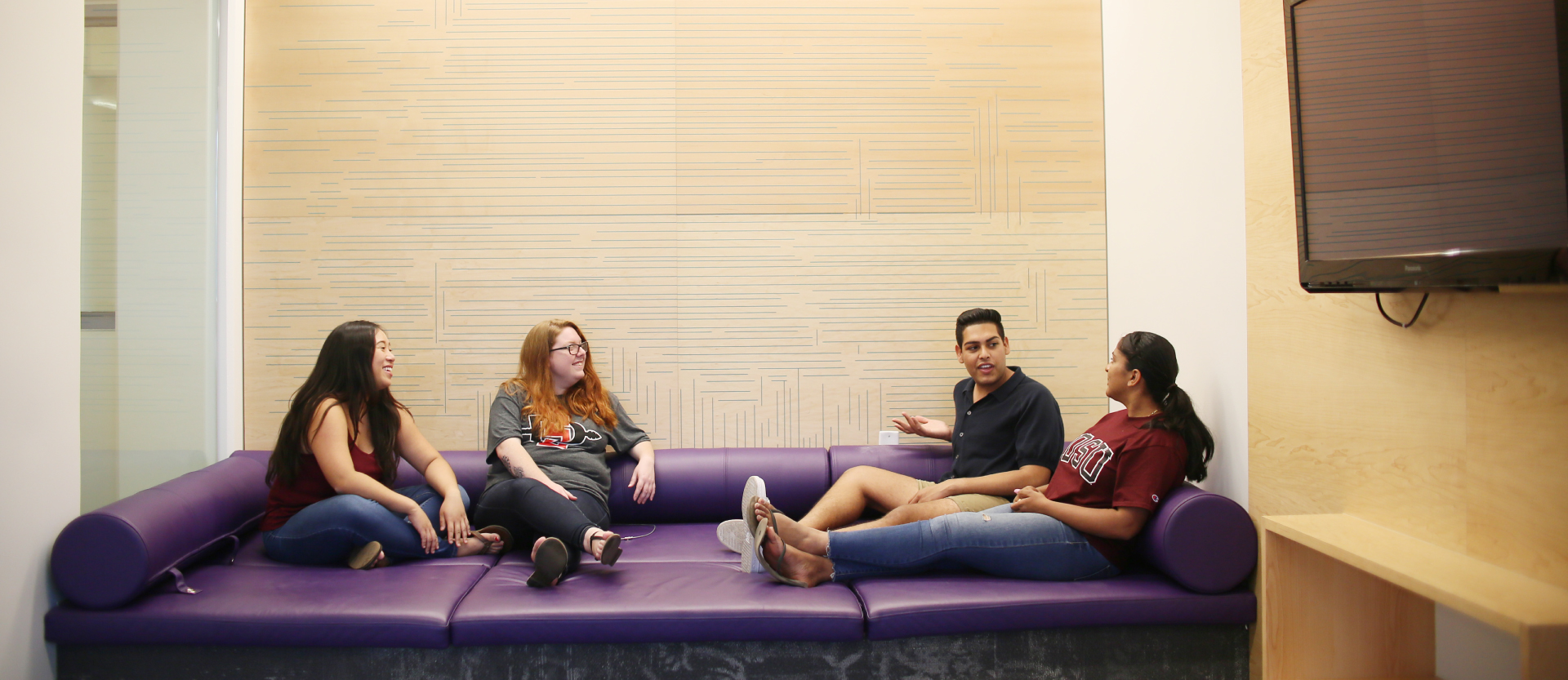 Lounge Room with Students