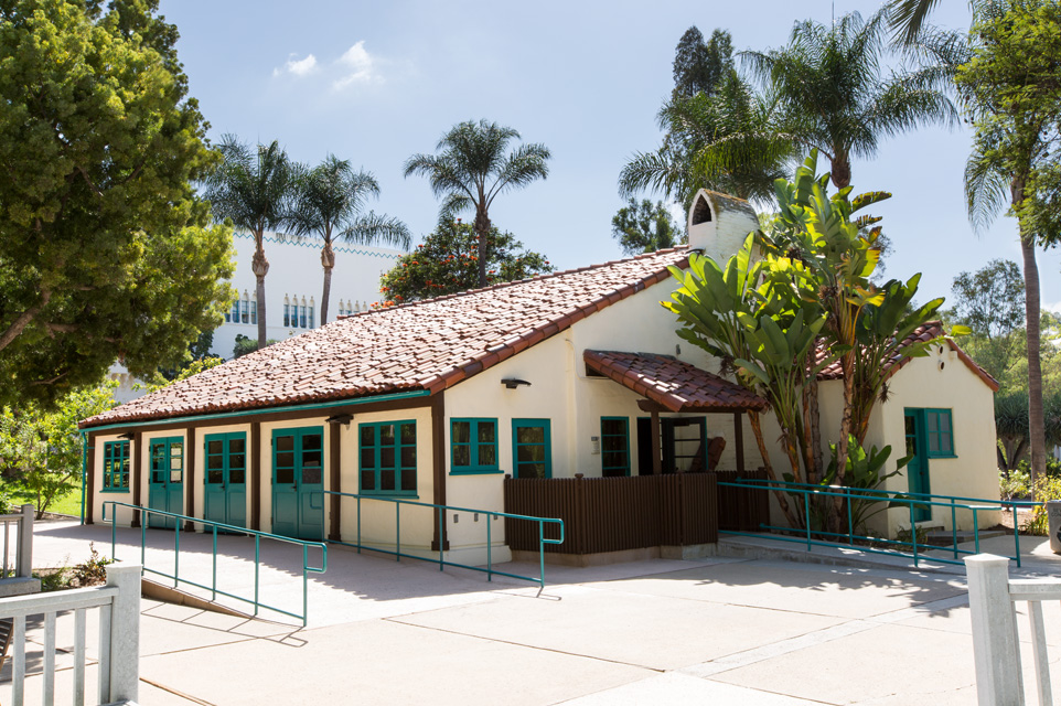 Scripps Cottage Patio and Koi Pond